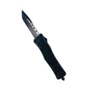 8 inch automatic OTF knife with tanto blade open