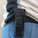 Automatic OTF knife color black in belt clip