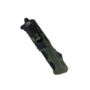 Automatic tactical OTF knife with tanto blade clip