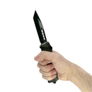 Automatic tactical OTF knife with tanto blade