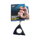 The Streetwise Sahr-Key tooth keychain for self defense protection. manufacturer packaging.