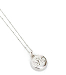 Bulk wholesale silver beaded necklace close up view