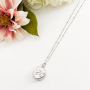 Bulk wholesale silver beaded necklace front view