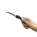 Curved comb with hidden knife in hand