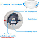Dummy smoke detector wifi security camera details