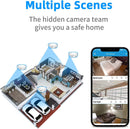 Dummy smoke detector wifi security multiple cameras