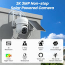 Home Security-2.4G WiFi Outdoor Camera Wireless Solar/Battery Powered 2 Pack