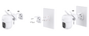 Home Security-2.4G WiFi Outdoor Camera Wireless Solar/Battery Powered 2 Pack