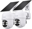 Home Security-2.4G WiFi Outdoor Camera Wireless Solar/Battery Powered 2 Pack