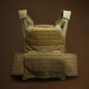 Invicus AR500 ballistic vest plate carrier color coyote.