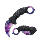 Karambit knife purple galaxy