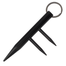 Key ring kubatons black with finger spikes