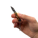 Keychain 44 magnum bullet knife in hand