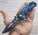 Knife police rescue in hand
