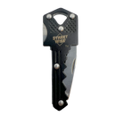 Knife safe key concealed blade black closed position