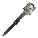 Knife safe key concealed blade silver