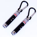 3 in 1 Red Laser Flashlight Pointer UV LED Keychain (Value Pack 2 Lasers)