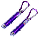 3 in 1 Red Laser Flashlight Pointer UV LED Keychain (Value Pack 2 Lasers)