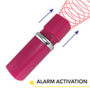 Lipstick pink alarm activated