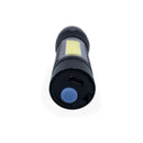 Black fashlight with USB charge shown.