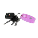 Panic Keychain alarm pink with keys attached