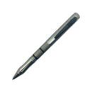 Pen automatic OTF knife silver closed position