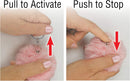 Pink Puff Furball Personal Alarm with Key-Chain