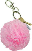 Pink Puff Furball Personal Alarm with Key-Chain