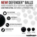 Rubber balls valken defender 50 caliber chart
