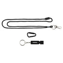 Sabre brand whistle for personal safety protection shows all of the contents included.