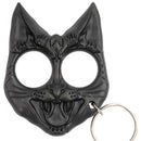 Self Defense Knuckle Keychain evil cat black