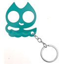 Self Defense Knuckle keychain teal