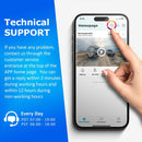 Outdoor solar powered security camera does not require WiFi connection offers customer support when needed.