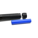 Tactical high lumens rechargeable flashlight battery compartment