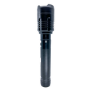 Tactical high lumens rechargeable flashlight profile view