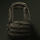 Testudo gen 3 plate carrier olive drab side view