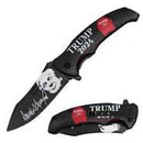 Trump 2024 Double Sided Print Assist-Open Folding Knife with Pocket Clip
