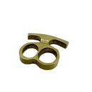 Two finger heavy brass knuckle front view