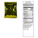360 serving survival food meat annotation instant white rice