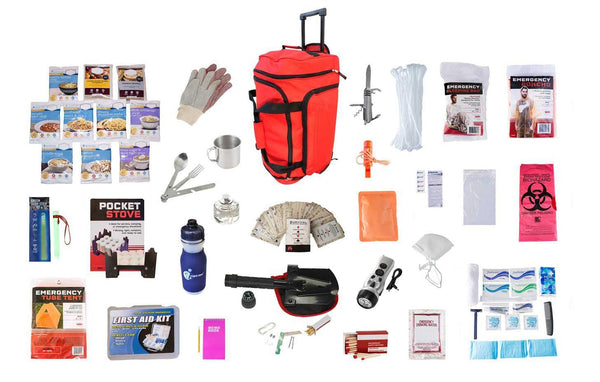 Bulk wholesale 14 day deluxe food and storage survival kit.