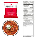 48 servings emergency veggie chili soup