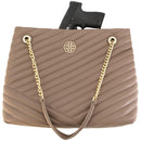 Flora Conceal Carry handbag shown with weapon