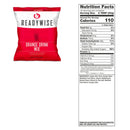 52 serving prepper pack food bucket orange drink mix
