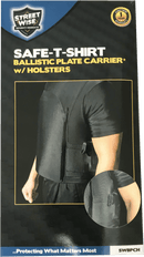 Safe-T-Shirt Ballistic Plate Carrier with Holster Packaging