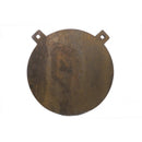 AR500 armor 12 inch gong steel target in brown color
