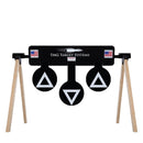 Ar500 Armor locking and reset target system up to and including powerful rounds used.