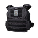 The AR500 Armor Veritas modular plate carrier shown in the color of black.