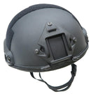 Ballistic Helmet Level 3A Head Protection in Color Black Bungee Cords