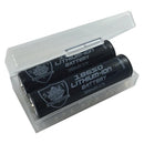 Streetwise Security 18650 battery case with two batteries included for stun guns and tactical flashlights.