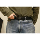 Black Belt concealed carry self defense knife shown in hand